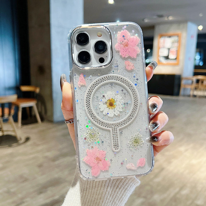 Floral Sparkle Magnet Case