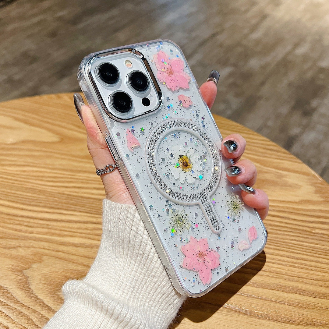 Floral Sparkle Magnet Case