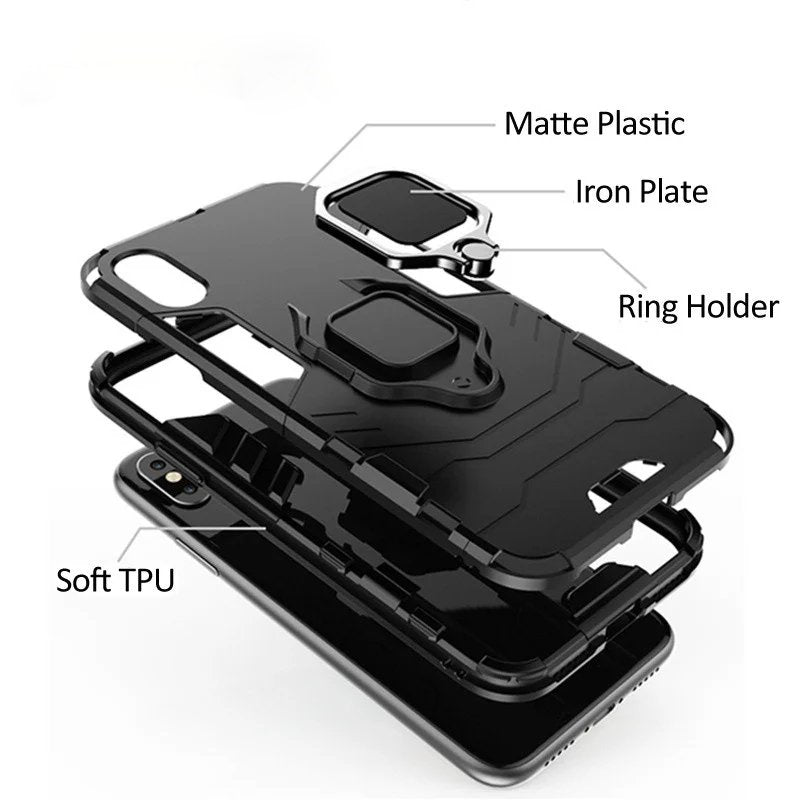 Shock Lock Armor Magnetic Ring Holder Case - Nothing