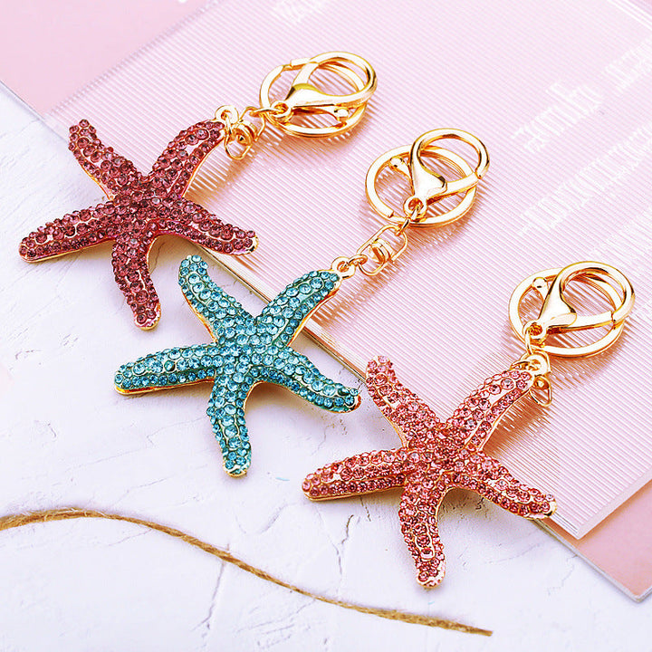 Dazzling Star Fish Keychain