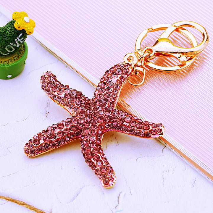 Dazzling Star Fish Keychain