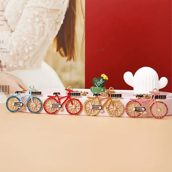 Cute Charming Bicycle Keychain