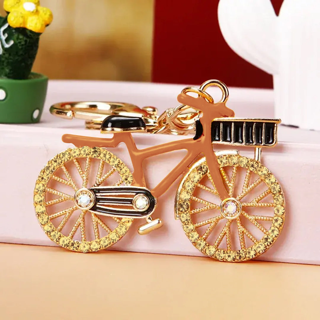 Cute Charming Bicycle Keychain