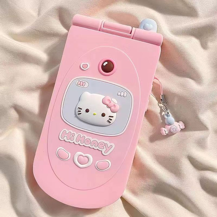 Cute Melody Kitty Cat Flip Mirror Case