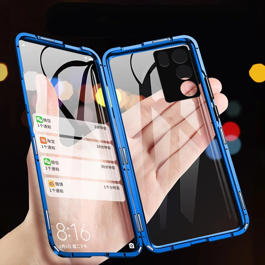 360° Metal Magnetic Double Side Glass Case Vivo