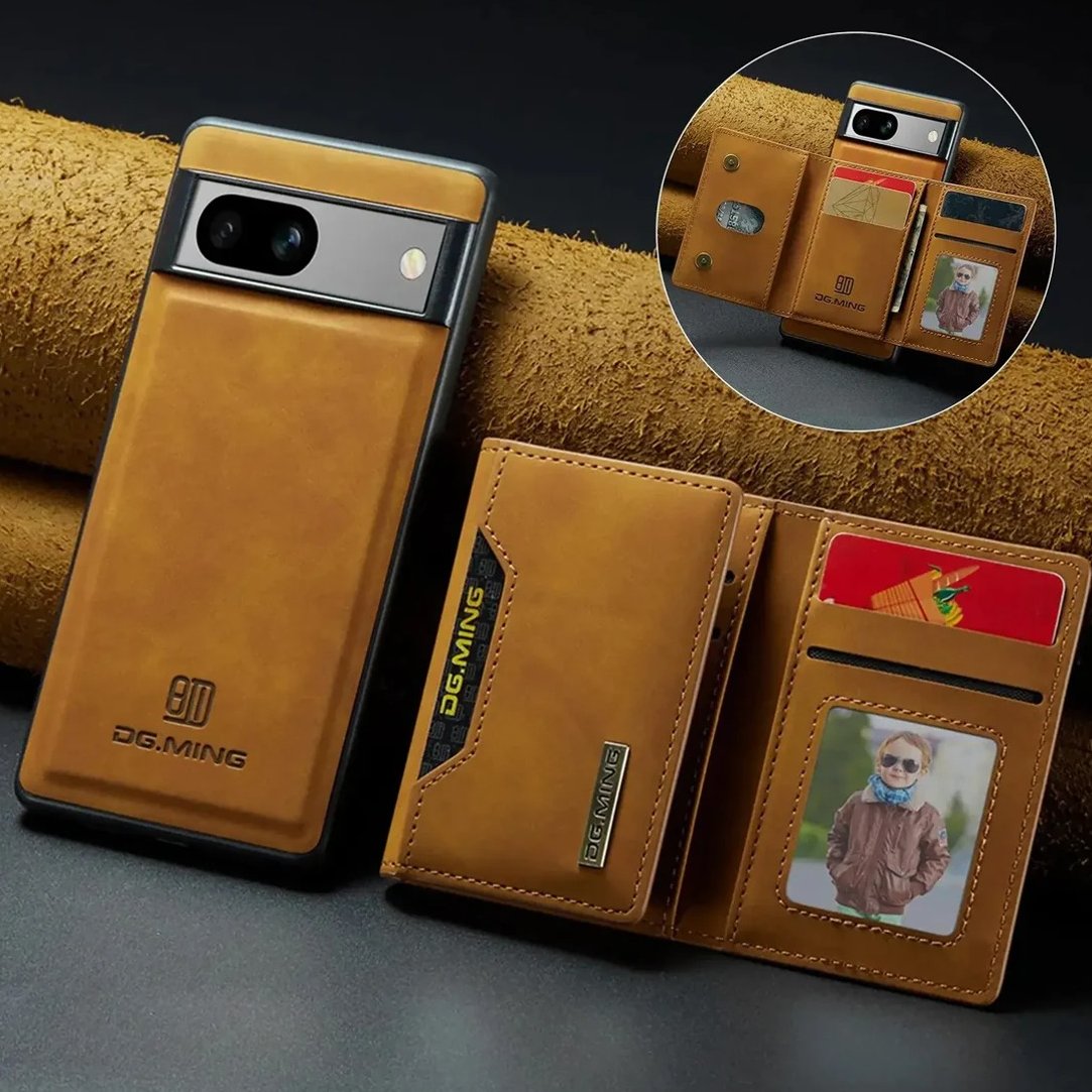 Versatile Magnetic Leather Wallet Case - Google