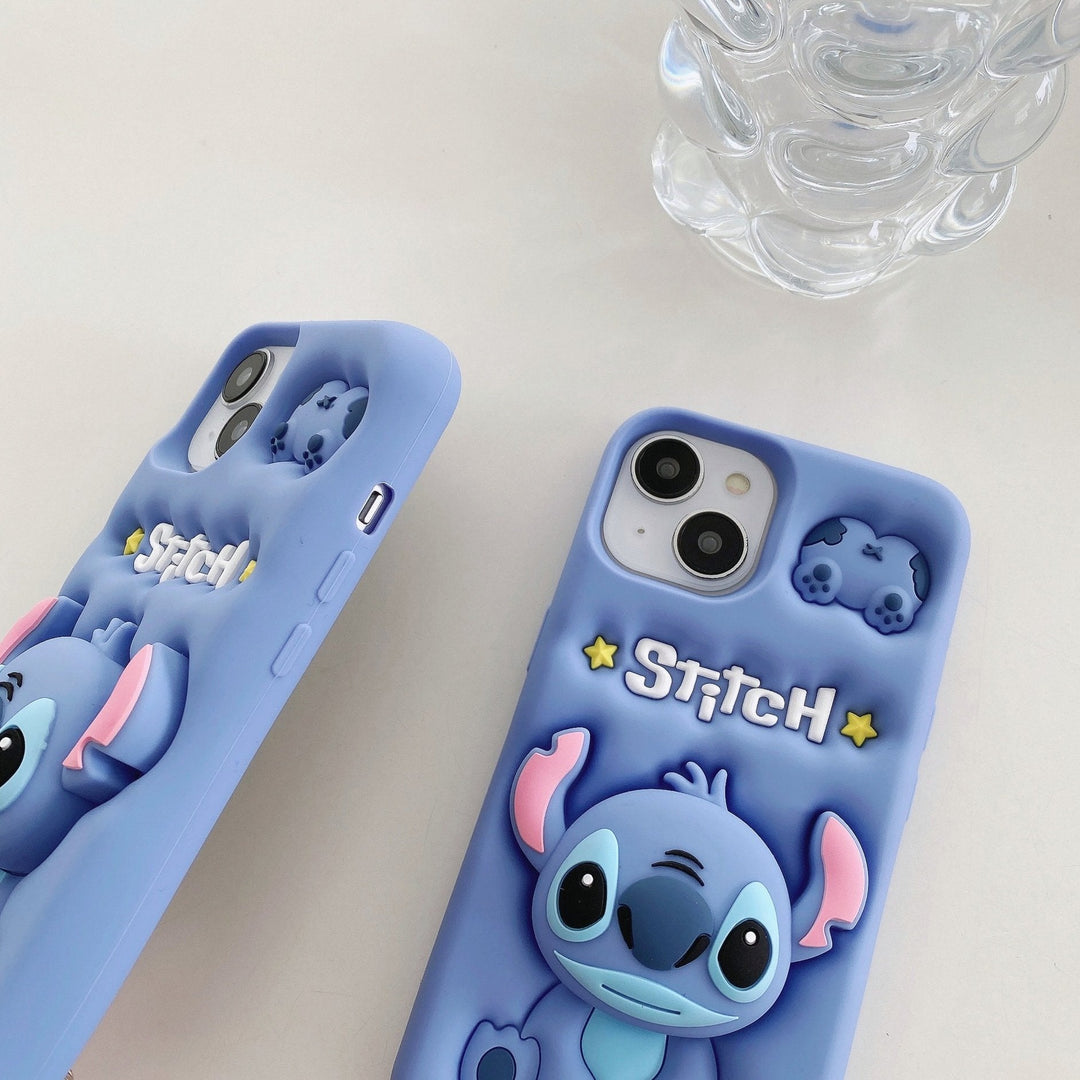 Adorable Playful Alien Stitch Cartoon Case