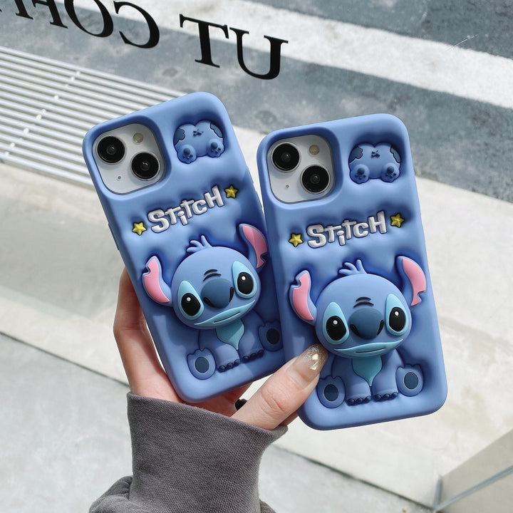 Adorable Playful Alien Stitch Cartoon Case