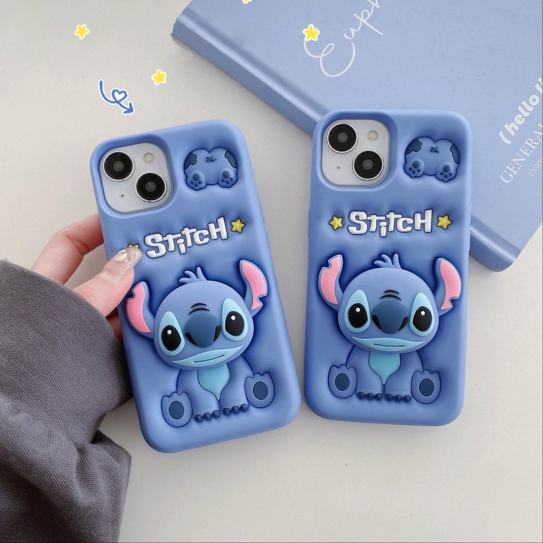 Adorable Playful Alien Stitch Cartoon Case