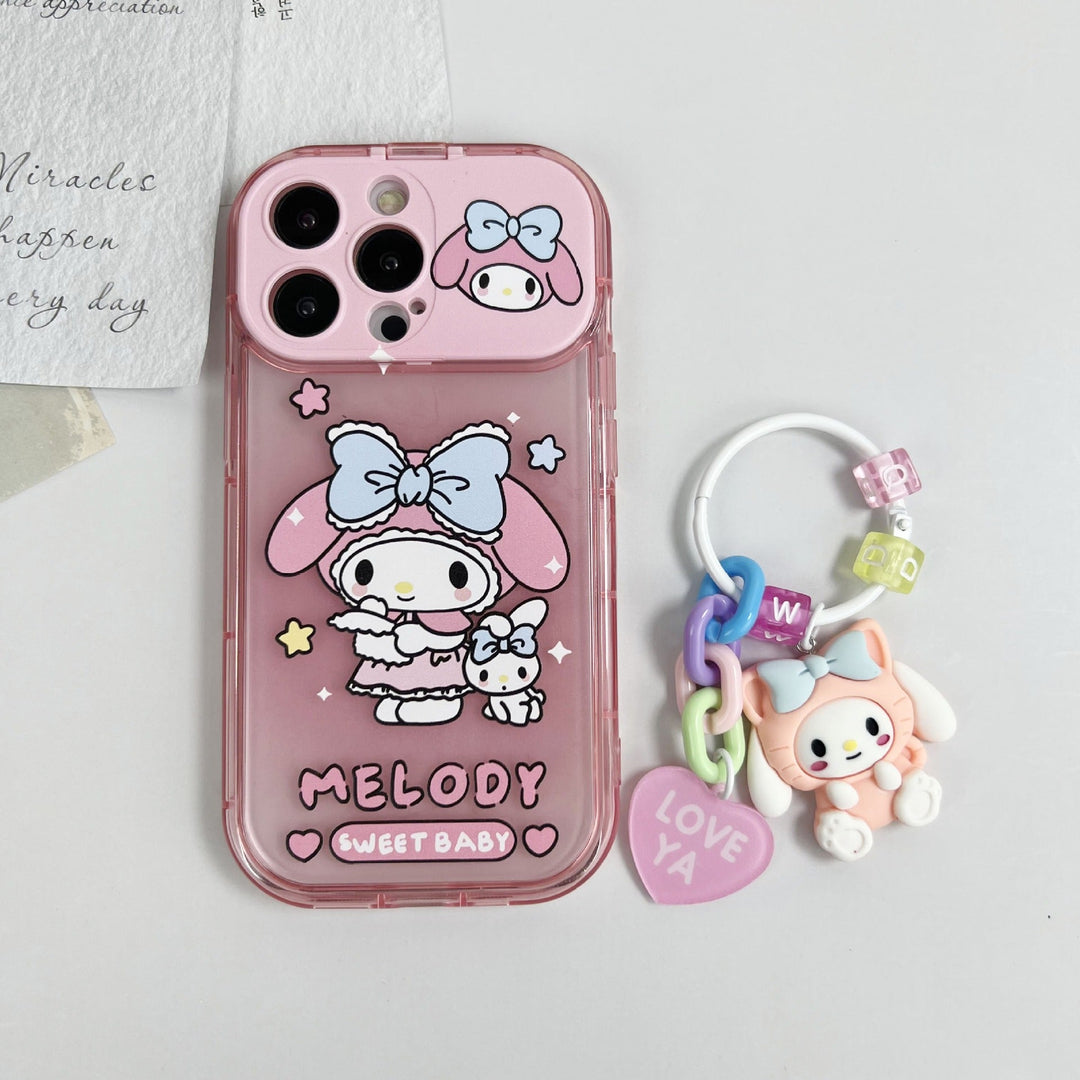 Cartoon Melody Flip Mirror Case