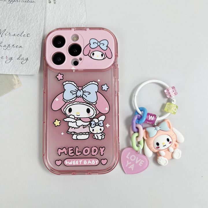 Cartoon Melody Flip Mirror Case