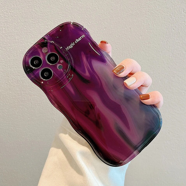 Violet Blurred Wave-Dyed Case