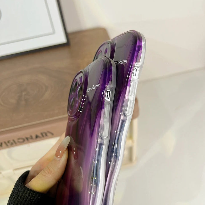 Violet Blurred Wave-Dyed Case