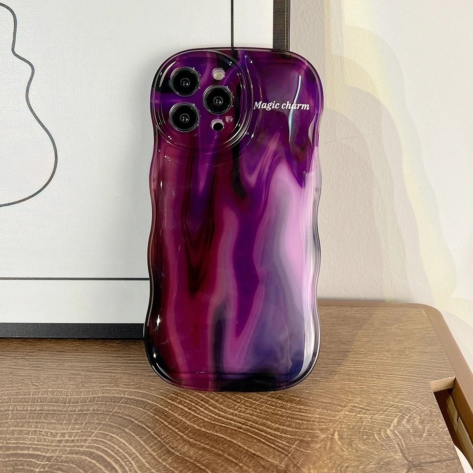 Violet Blurred Wave-Dyed Case