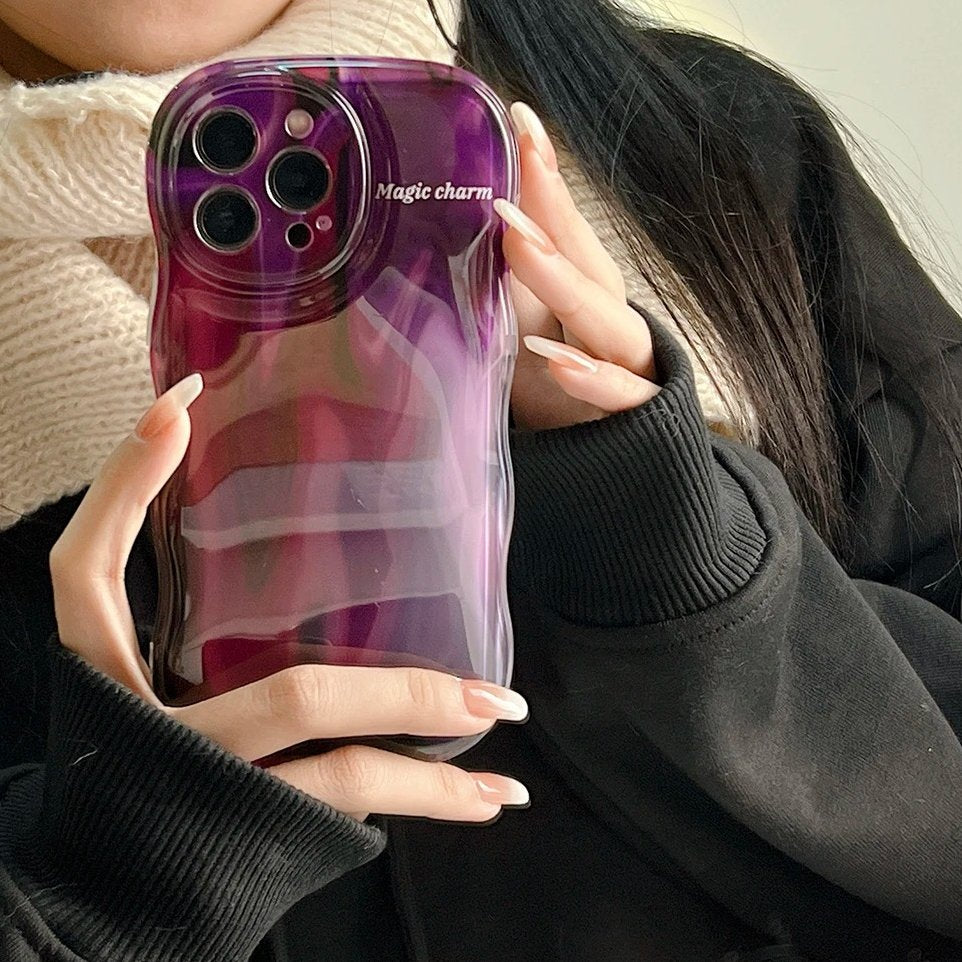 Violet Blurred Wave-Dyed Case