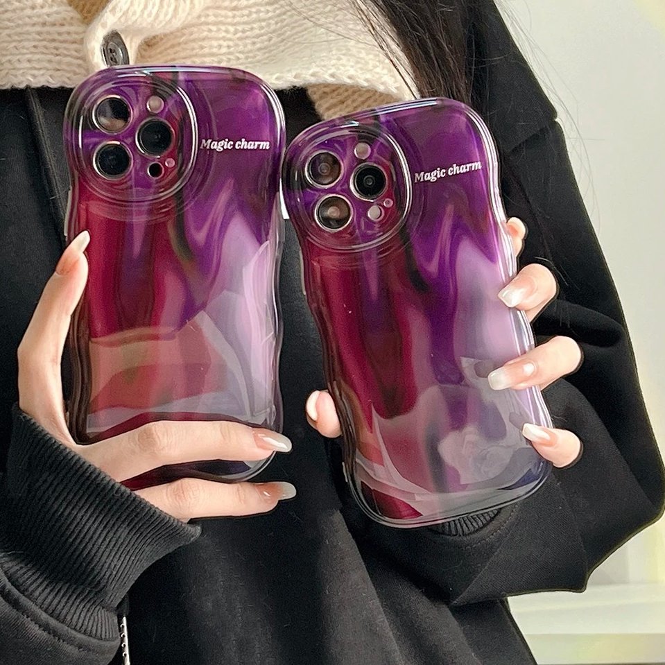 Violet Blurred Wave-Dyed Case