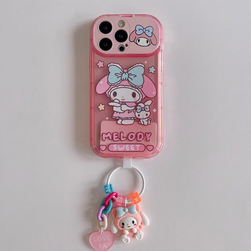 Cartoon Melody Flip Mirror Case