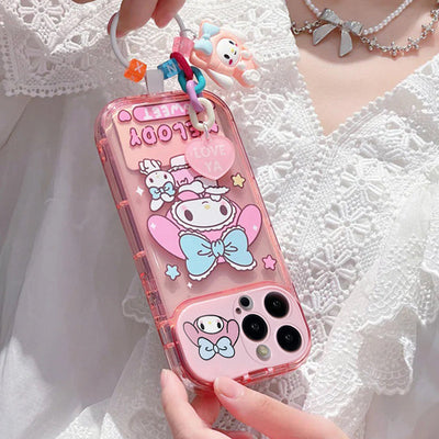Cartoon Melody Flip Mirror Case