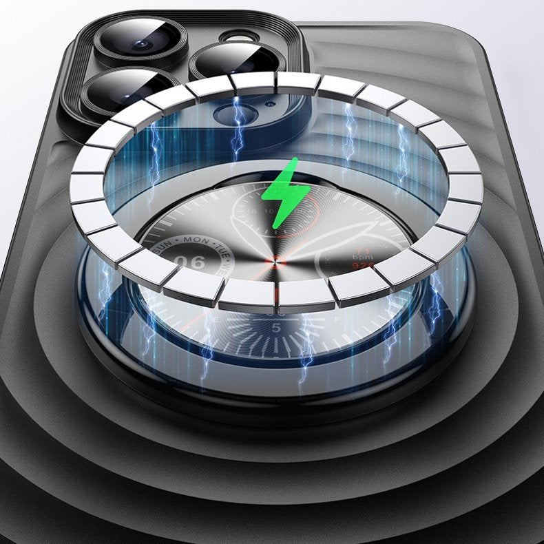 3D Frosted Built In Compass Case - iPhone