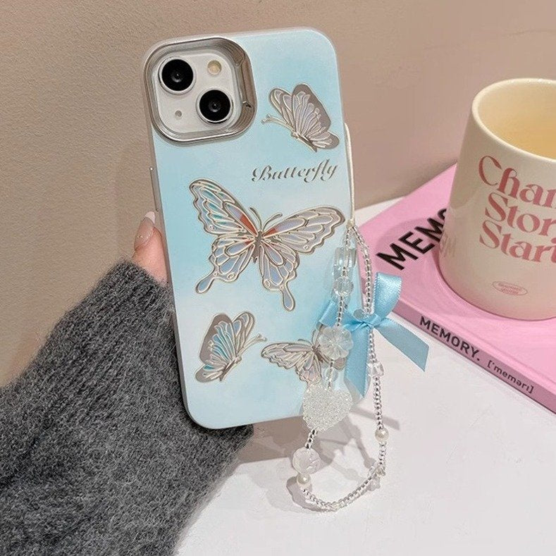 Flutter Laser Gradient Butterfly Case