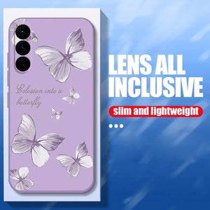 Serene Artistic Butterfly Brush Painting Case - Samsung