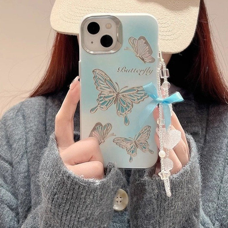 Flutter Laser Gradient Butterfly Case