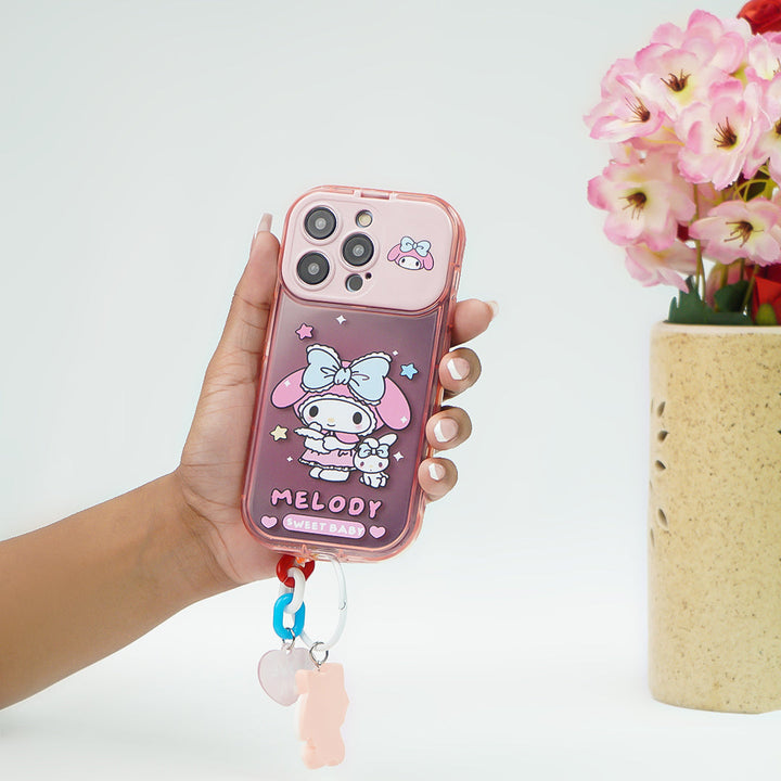 Cartoon Melody Flip Mirror Case