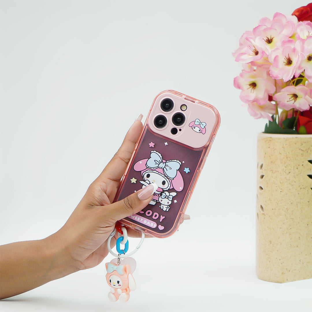 Cartoon Melody Flip Mirror Case