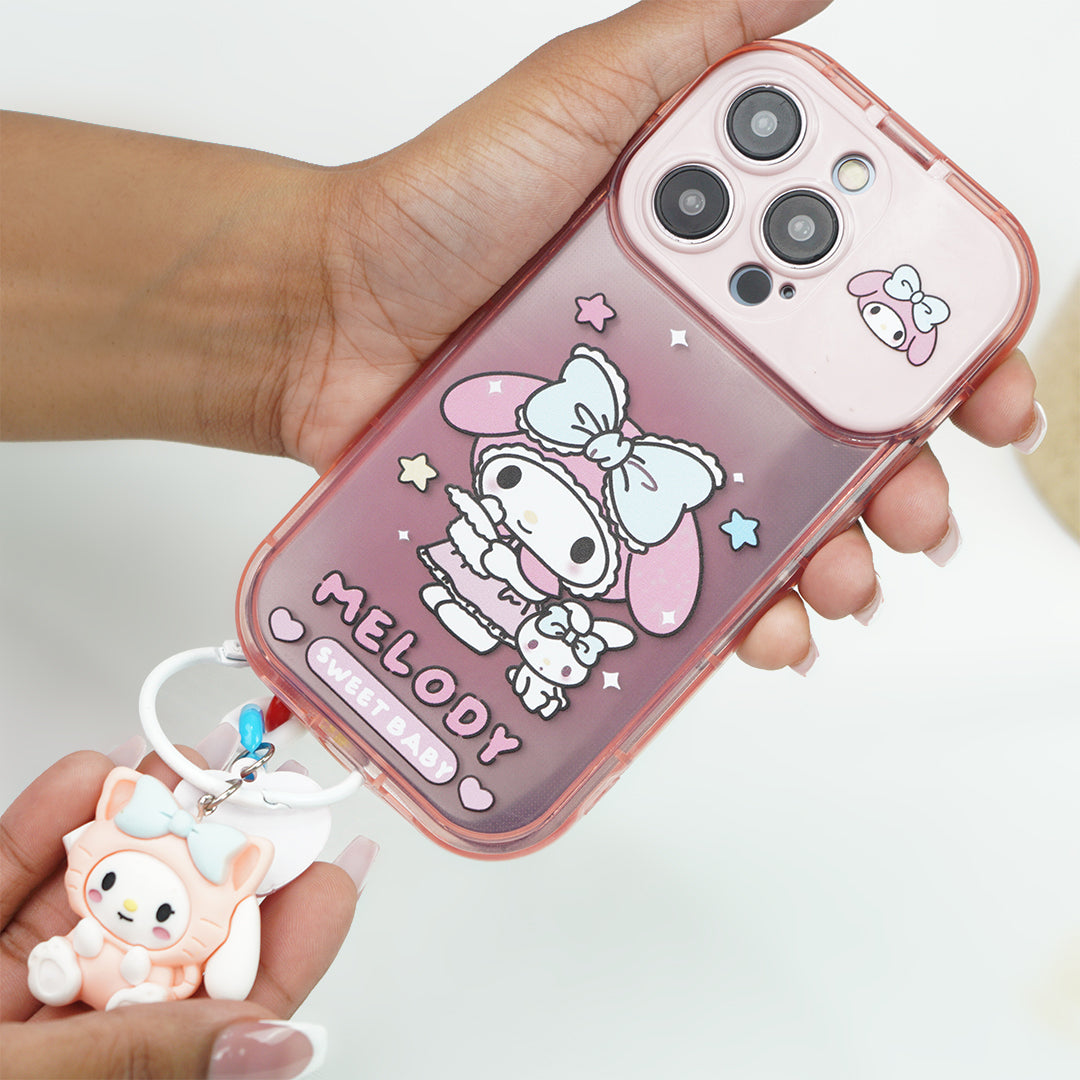 Cartoon Melody Flip Mirror Case