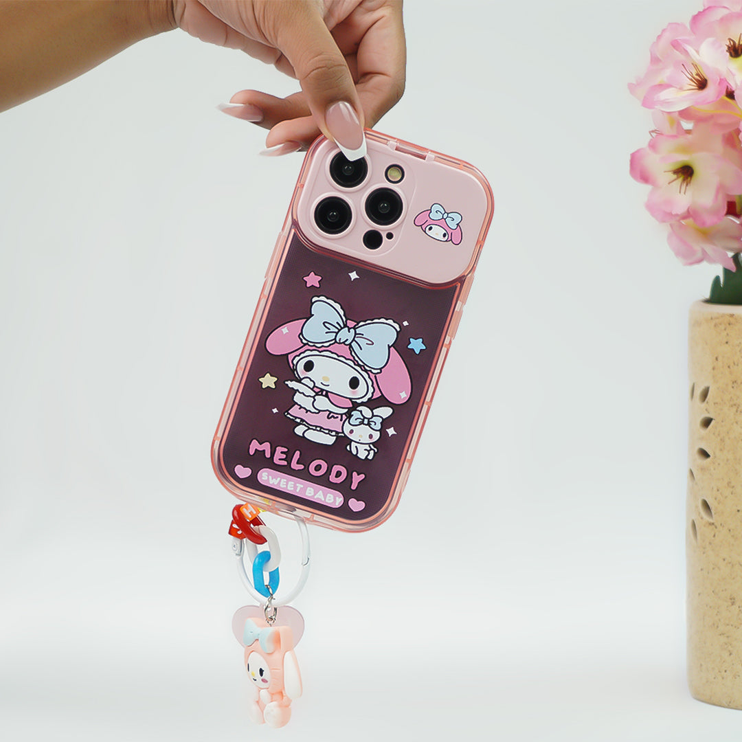 Cartoon Melody Flip Mirror Case