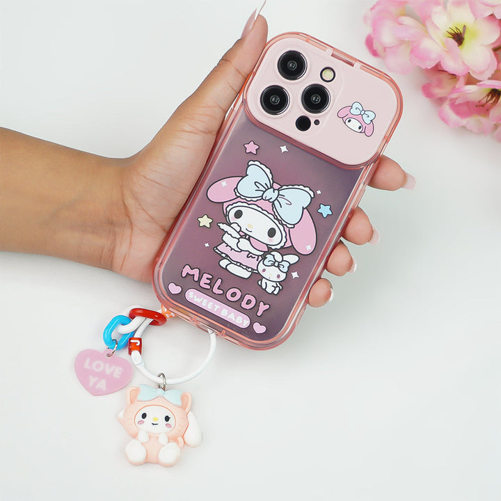 Cartoon Melody Flip Mirror Case