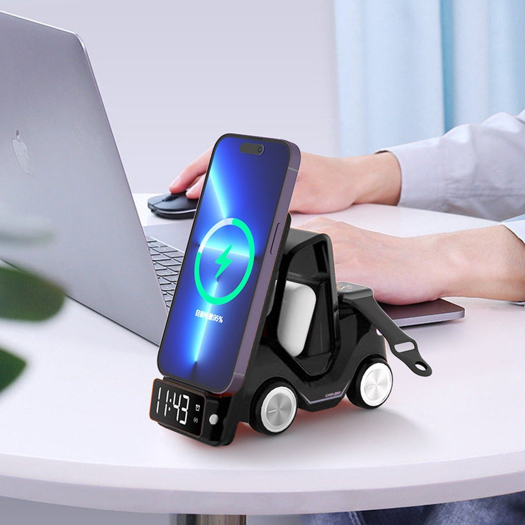 Nexus 3-in-1 Wireless Charger Dock Station with Clock