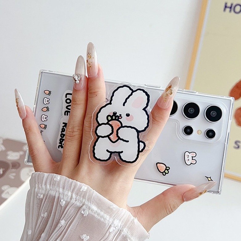 Cute Rabbit Acrylic Magnetic Case - Samsung