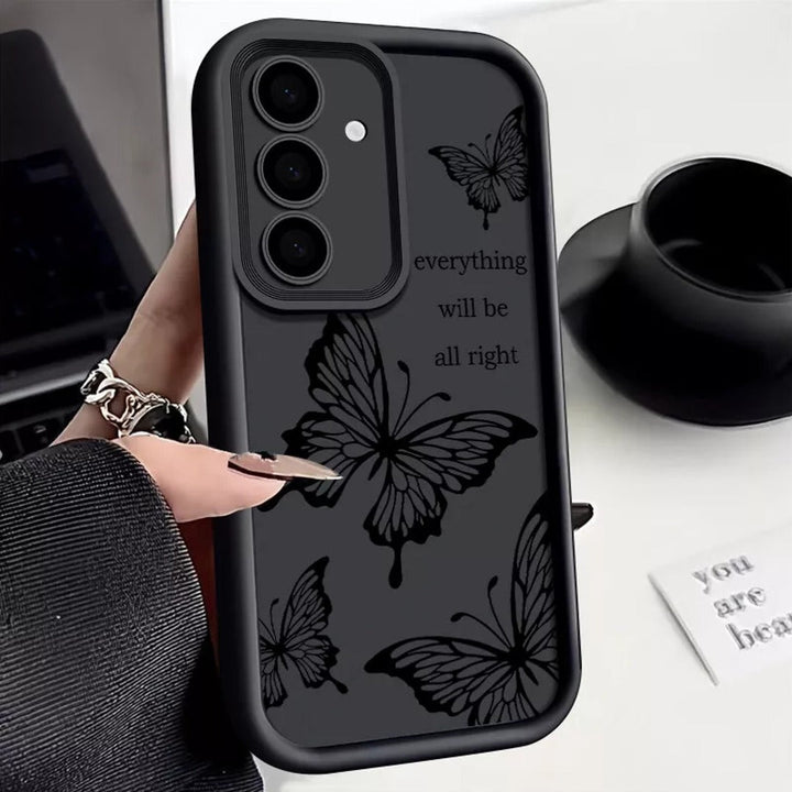 Enchanting Pen-Stroke Butterfly Case - Samsung