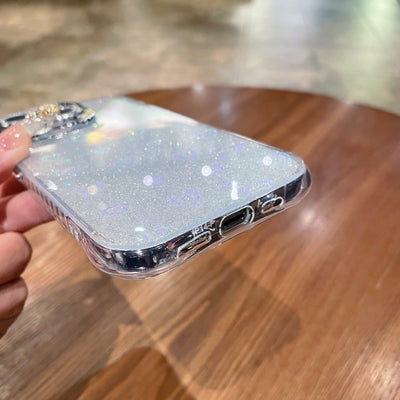 Laser Love Shell Glitter Case