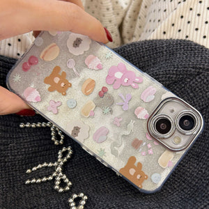 Adorable Cuddly Bunny Illustration Case