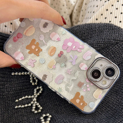 Adorable Cuddly Bunny Illustration Case