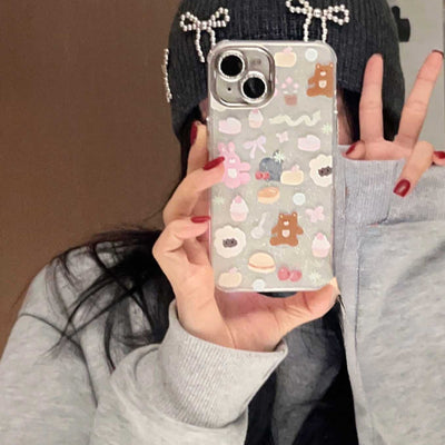 Adorable Cuddly Bunny Illustration Case