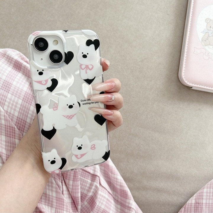 Cute Bowknot 3D Puppy Case