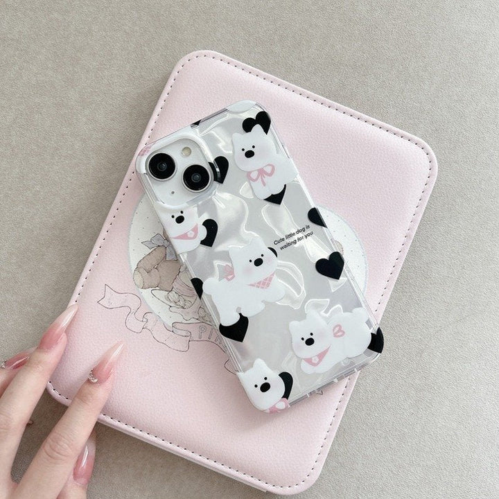 Cute Bowknot 3D Puppy Case