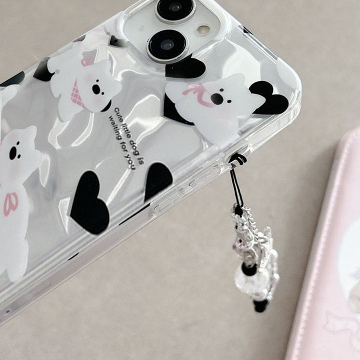 Cute Bowknot 3D Puppy Case