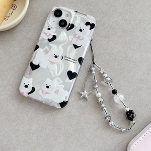 Cute Bowknot 3D Puppy Case