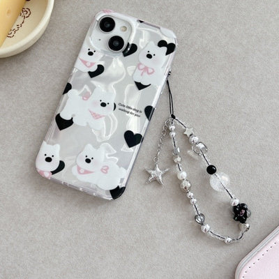Cute Bowknot 3D Puppy Case