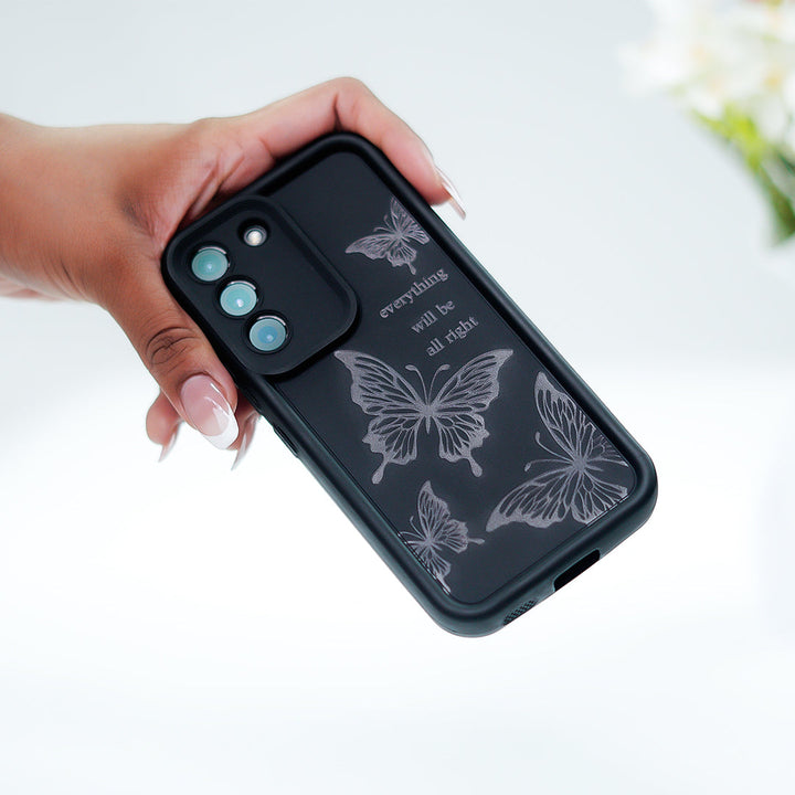 Enchanting Pen-Stroke Butterfly Case - Samsung