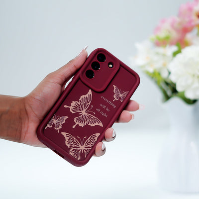 Enchanting Pen-Stroke Butterfly Case - Samsung