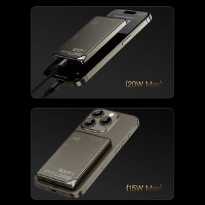 Wiwu Ultra Slim 20W Alloy Magnetic Wireless Power Bank