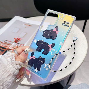 Meowgical Bow Laser Cat Case - Samsung