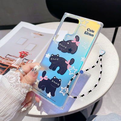 Meowgical Bow Laser Cat Case - Samsung
