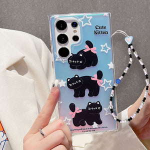 Meowgical Bow Laser Cat Case - Samsung