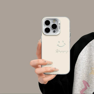 Engraved Joyful Smiley Case - iPhone